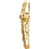 14k Yellow Gold .025 CTW Diamond Cross Pendant