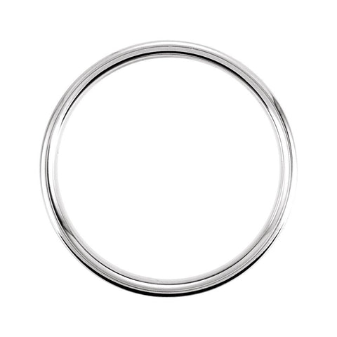 14k White Gold 7.5mm Fancy Carved Band Size 6.5