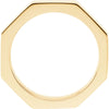 10k Yellow Gold 3.75mm Octagon Band Size 11
