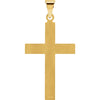 14k Yellow Gold 28x18mm Cross Pendant