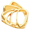 Metal Fashion Ring in 14k Yellow Gold ( Size 6 )