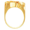 14k Yellow Gold Freeform Ring, Size 6