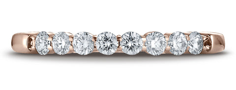 Benchmark-14K-Rose-Gold-2.5mm-High-Polish-Shared-Prong-8-Stone-Diamond-Wedding-Ring--.32Ct.--Size-4.25--552572114KR04.25