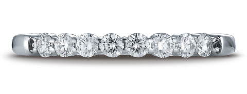 Benchmark-14K-White-Gold-2.5mm-High-Polish-Shared-Prong-8-Stone-Diamond-Wedding-Ring--.32Ct.--Size-4.25--552572114KW04.25