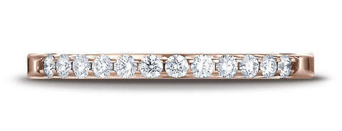 Benchmark-14K-Rose-Gold-2mm-High-Polish-Shared-Prong-12-Stone-Diamond-Wedding-Band-Ring--.24Ct.--Size-4.25--55262114KR04.25