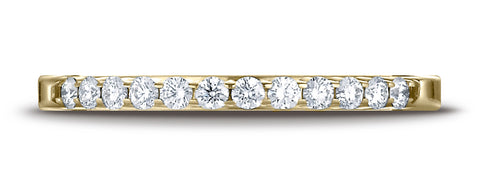 Benchmark-14K-Yellow-Gold-2mm-High-Polish-Shared-Prong-12-Stone-Diamond-Wedding-Ring--.24Ct.--Size-4.25--55262114KY04.25