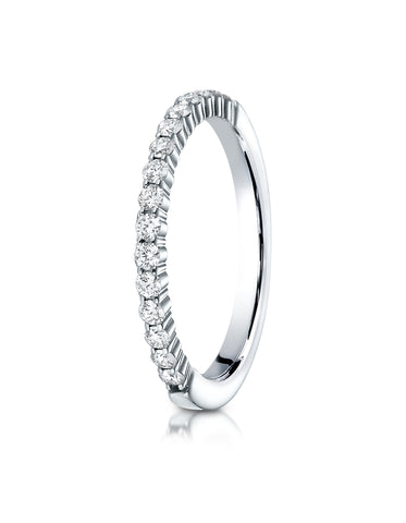Benchmark Platinum 2mm high polish Shared Prong 16 Stone Diamond Ring (0.32 ct.), (Size 4 - 7.5)