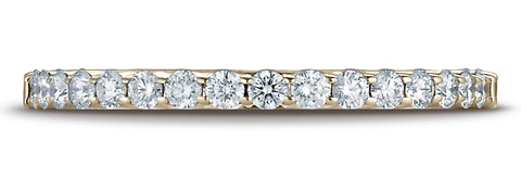 Benchmark-14K-Yellow-Gold-2mm-High-Polish-Shared-Prong-16-Stone-Diamond-Wedding-Ring--.32Ct.--Size-4.25--55262214KY04.25