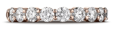 Benchmark-14k-Rose-Gold-3mm-high-polish-Shared-Prong-9-Stone-Diamond-Ring--0.99Ct.--Size-4.25--553502214KR04.25