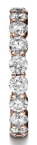 Benchmark-14k-Rose-Gold-3mm-high-polish-Shared-Prong-9-Stone-Diamond-Ring--0.99Ct.--Size-4.5--553502214KR04.5
