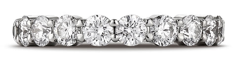 Benchmark-14k-White-Gold-3mm-high-polish-Shared-Prong-9-Stone-Diamond-Ring--0.99Ct.--Size-4.25--553502214KW04.25