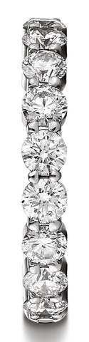 Benchmark-14k-White-Gold-3mm-high-polish-Shared-Prong-9-Stone-Diamond-Ring--0.99Ct.--Size-4.5--553502214KW04.5
