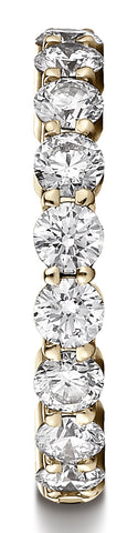 Benchmark-14k-Yellow-Gold-3mm-high-polish-Shared-Prong-9-Stone-Diamond-Ring--0.99Ct.--Size-4.5--553502214KY04.5