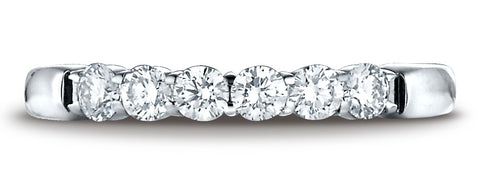 Benchmark-14K-White-Gold-3mm-High-Polish-Shared-Prong-6-Stone-Diamond-Wedding-Band-Ring--.48Ct.--Size-4.25--553592114KW04.25