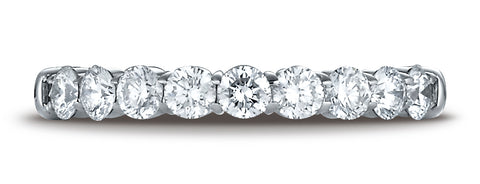 Benchmark-Platinum-3mm-high-polish-Shared-Prong-9-Stone-Diamond-Ring--0.72-ct.--Size-4.25--5535922PT04.25