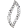 1 CTTW Diamond Pendant in 14k White Gold