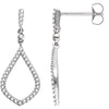 14k White Gold 1/4 ctw. Diamond Earrings