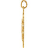 14k Yellow Gold 25x18mm Oval Filigree Miraculous Medal