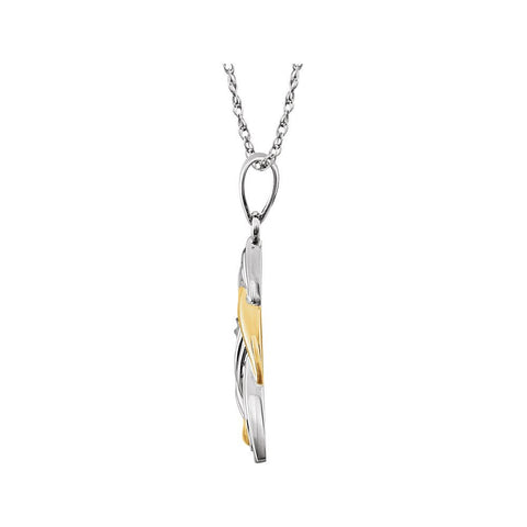 14K Two-Tone Celtic Pendant
