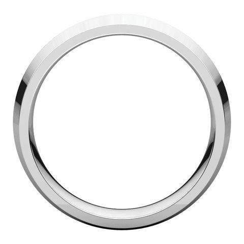 Sterling Silver 6mm Knife Edge Comfort Fit Band, Size 9