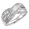 14k White Gold 3/4 ctw. Diamond Ring, Size 7