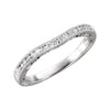 14k White Gold 1/6 ctw. Diamond Band, Size 6