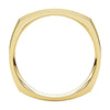 14k Yellow Gold 2.5mm Square Comfort Fit Band, Size 6.5
