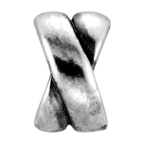 Sterling Silver 7.9x7.7mm Love Knot Bead