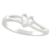 Heart Ring in 14k White Gold ( Size 6 )