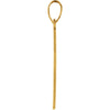 14k Yellow Gold 18x12mm Cross Pendant with Design