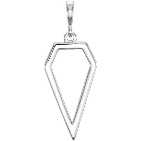 Sterling Silver Geometric Pendant