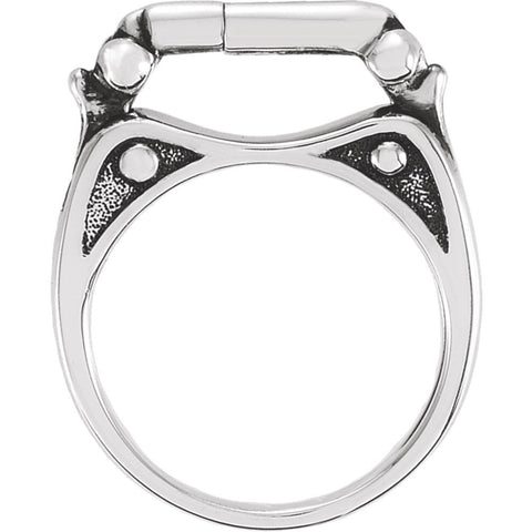 Sterling Silver Designer Ring, Size 7