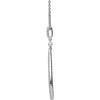 14k White Gold 1/4 CTW Diamond 18" Necklace