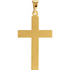 14k Yellow Gold 22x14mm Cross Pendant