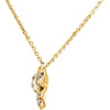 14k Yellow Gold 1/6 CTW Diamond Bow 18" Necklace