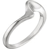 Wedding Band For Matching Engagement Ring in 14K White Gold (Size 6)