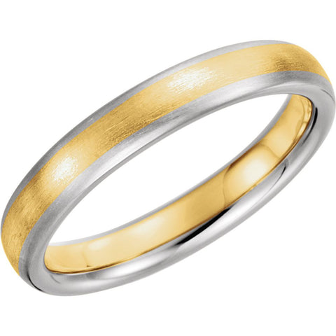 14K Yellow & White 4mm Band Size 14