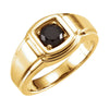 14K Yellow Gold Onyx Men's Ring (Size 10)