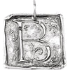 Sterling Silver Initial "B" Vintage Pendant