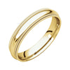 14k Yellow Gold 4mm Double Milgrain Comfort-Fit Band, Size 8