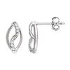 Sterling Silver 1/10 ctw. Diamond Earrings