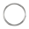 14k White Gold 4mm Beveled Edge Comfort-Fit Band Size 9