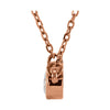 14k Rose Gold 1/10 CTW Diamond 18" Necklace