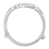 14k White Gold Metal Ring Guard, Size 6