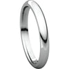 14k White Gold 2.5mm Comfort Fit Band, Size 4.5