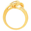 14k Yellow Gold Freeform Ring, Size 6