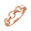 Chain Link Ring in 14k Rose Gold, Size 7
