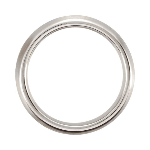 Cobalt & 14K Rose 6mm Slightly Domed Band 10