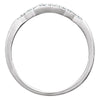 14k White Gold .05 CTW Diamond Band, Size 7