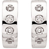 14k White Gold & Rhodium Plated 1/3 CTW Diamond Earrings